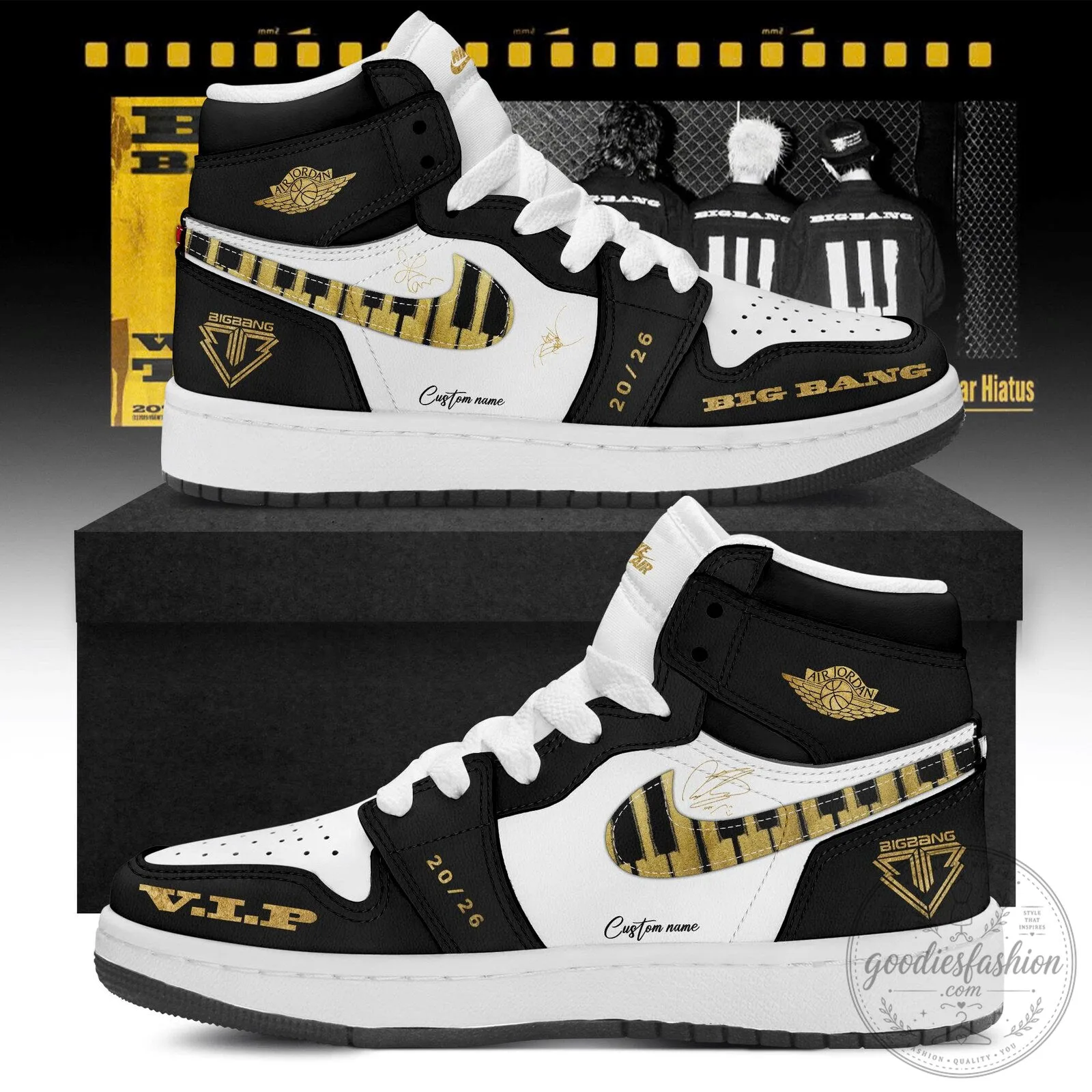Big Bang Music Group World Tour Limited Edition Air Jordan High Top Sneakers