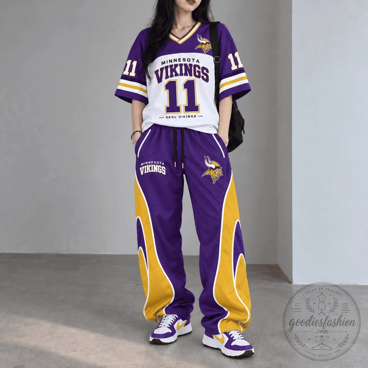 Minnesota Vikings Number 11 Skol Vikings Football Team Spirit Jersey