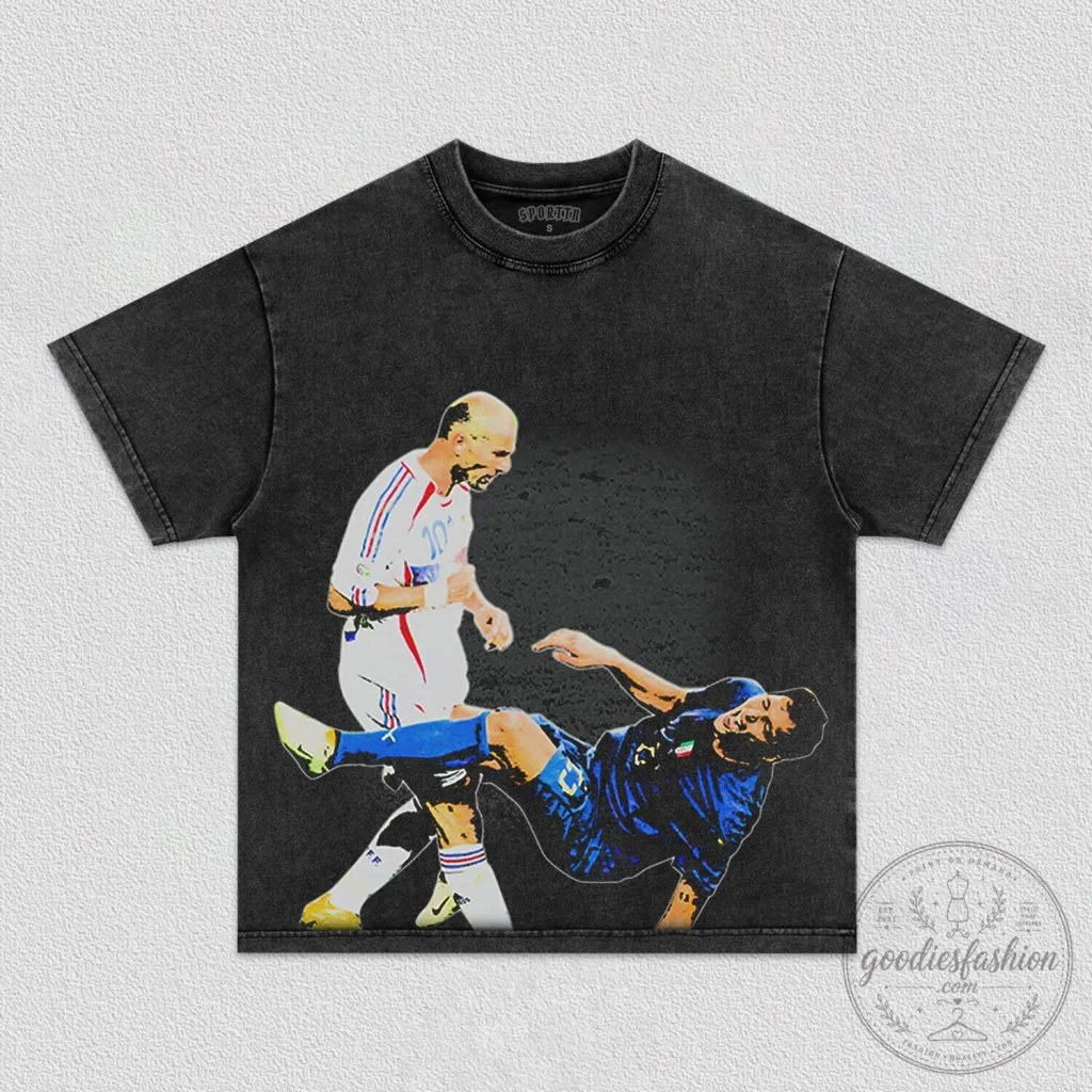 Zinedine Zidane Headbutt Marco Materazzi Football World Cup T-Shirt Zinedine Zidane Headbutt Marco Materazzi Football World Cup T-Shirt