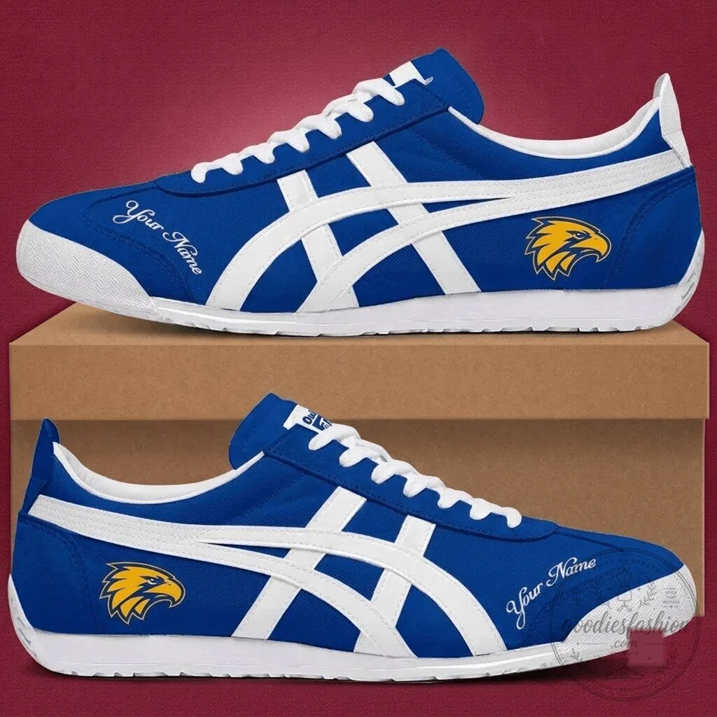 West Coast Eagles AFL Team Blue Custom Name Fan Shoes
