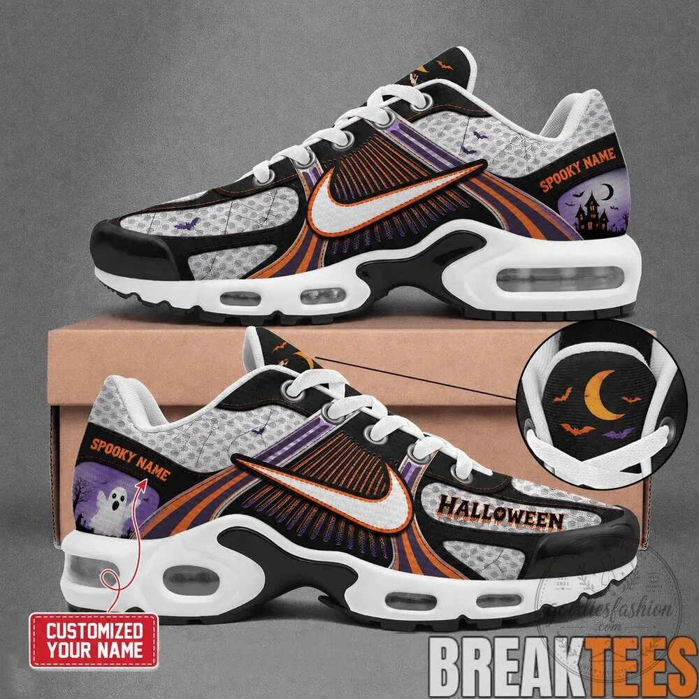 Custom Halloween Spooky Ghost Castle Personalized Air Cushion Shoes