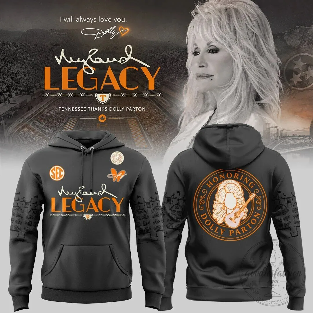 Tennessee Football Dolly Parton Honoring My Land Legacy Hoodie