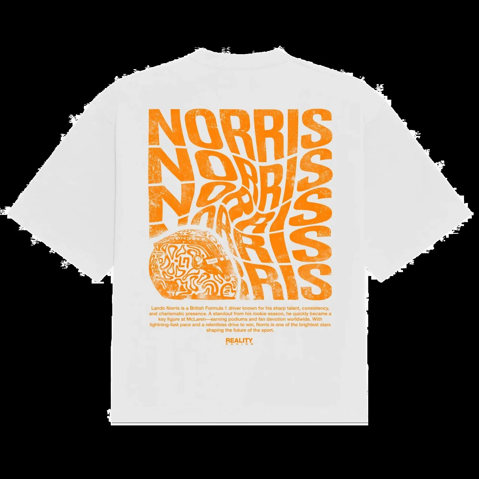 Lando Norris Formula 1 Driver Swirl Graphic T-Shirt 2 Lando Norris Formula 1 Driver Swirl Graphic T-Shirt