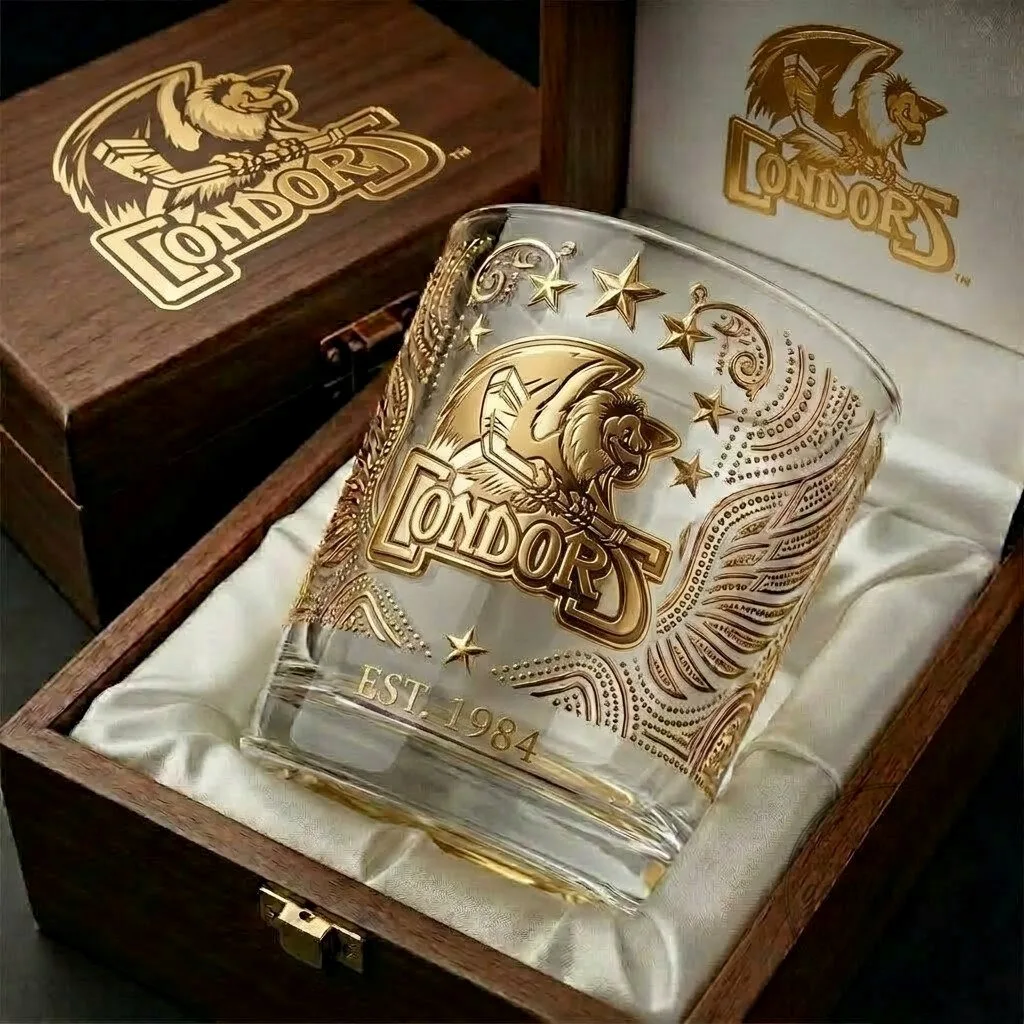 Bakersfield Condors Gold Edition Whiskey Glass 5 Bakersfield Condors Gold Edition Whiskey Glass