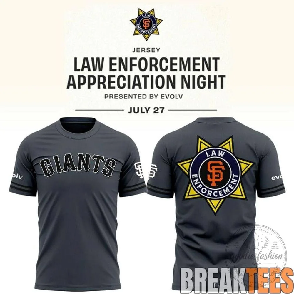 San Francisco Giants Law Enforcement Appreciation Night T-Shirt