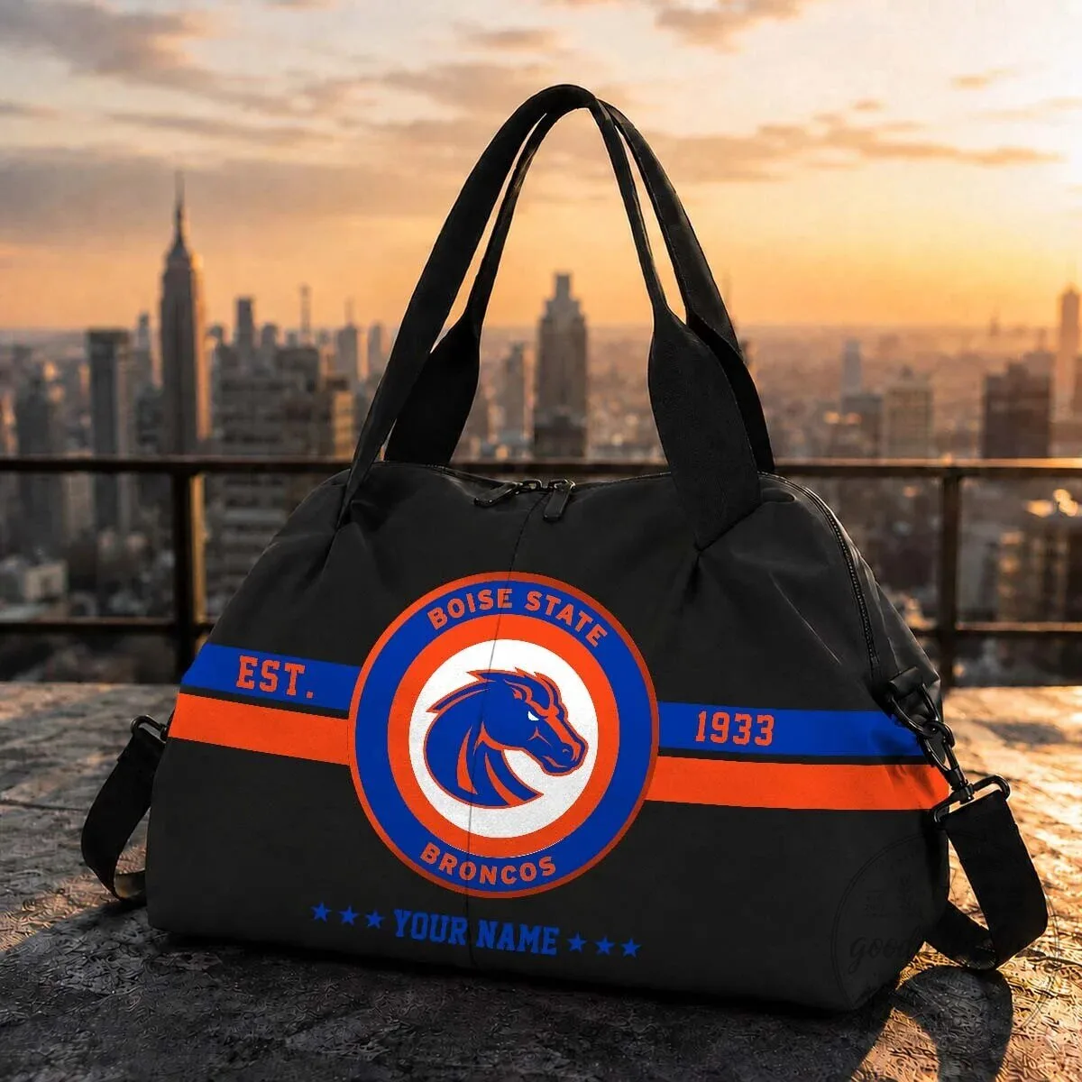 Boise State Broncos Established 1933 Custom Name Travel Bag