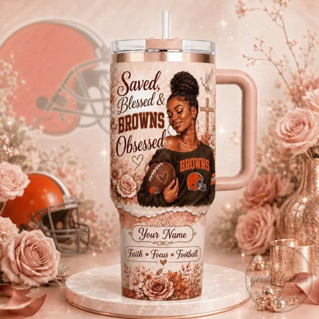 Cleveland Browns Football Saved Blessed Obsessed Personalized Tumbler Cleveland Browns Football Saved Blessed Obsessed Personalized Tumbler