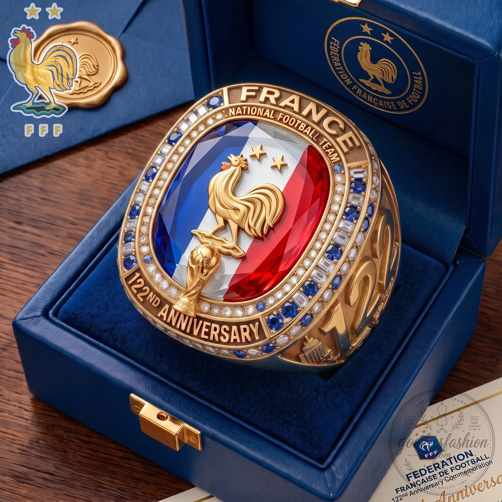 Championship Ring for the 122nd Anniversary of the France National Football Team