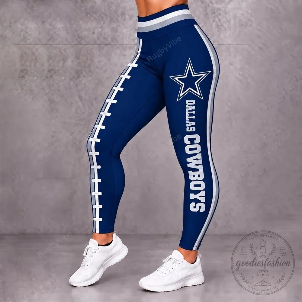 Dallas Cowboys Football Team Logo Dark Blue Womens Leggings