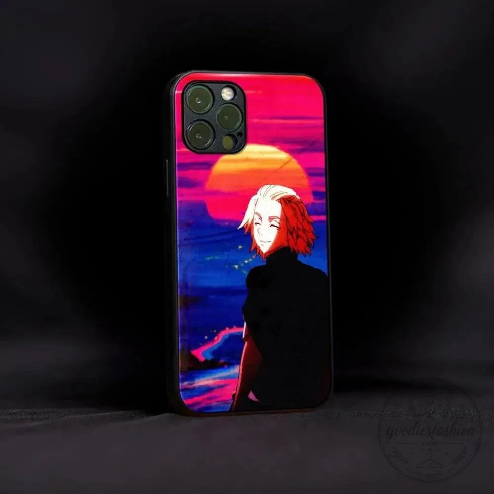 Tokyo Revengers Manjiro Sano Anime Character Sunset Phone Case