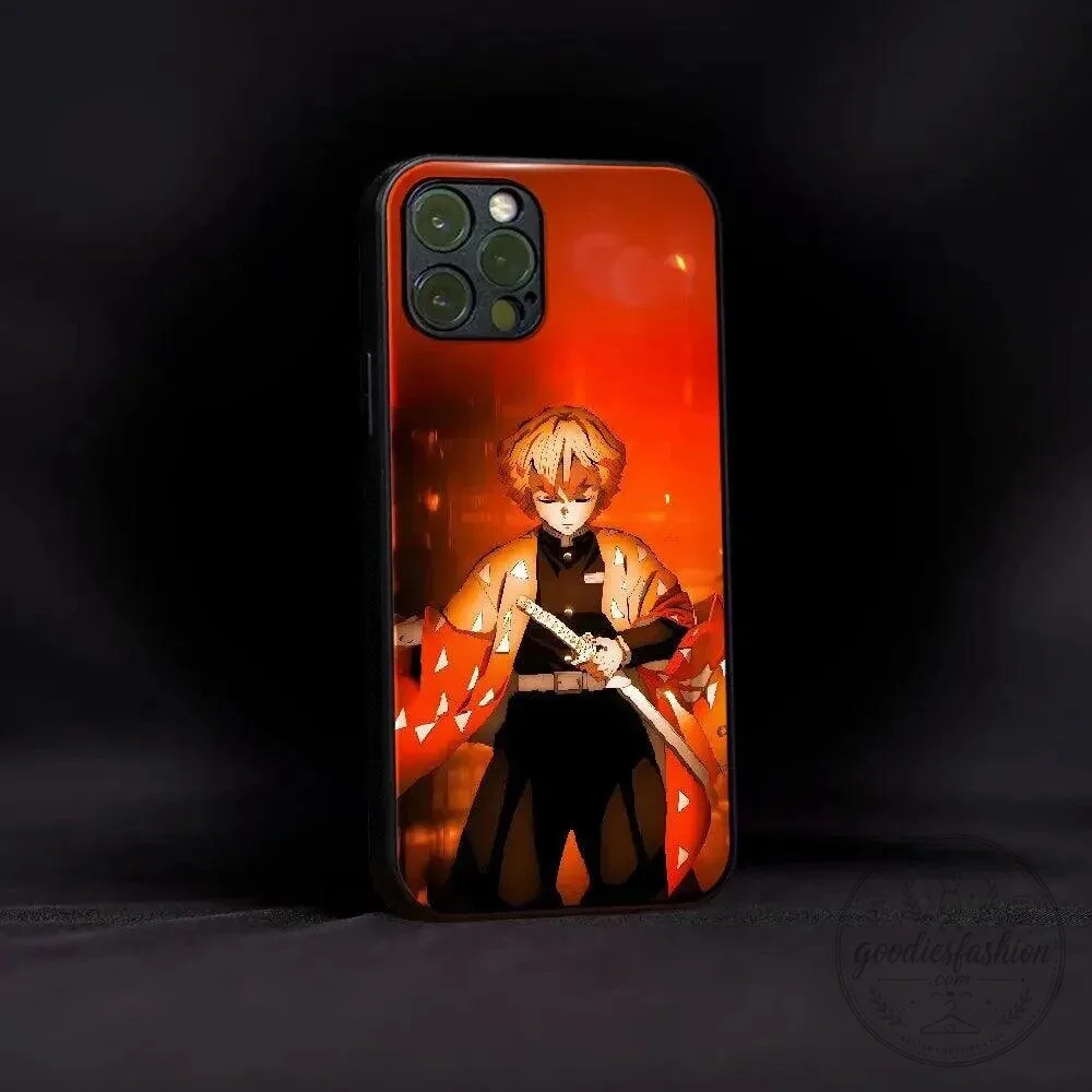 Demon Slayer Zenitsu Agatsuma Anime Character iPhone Case