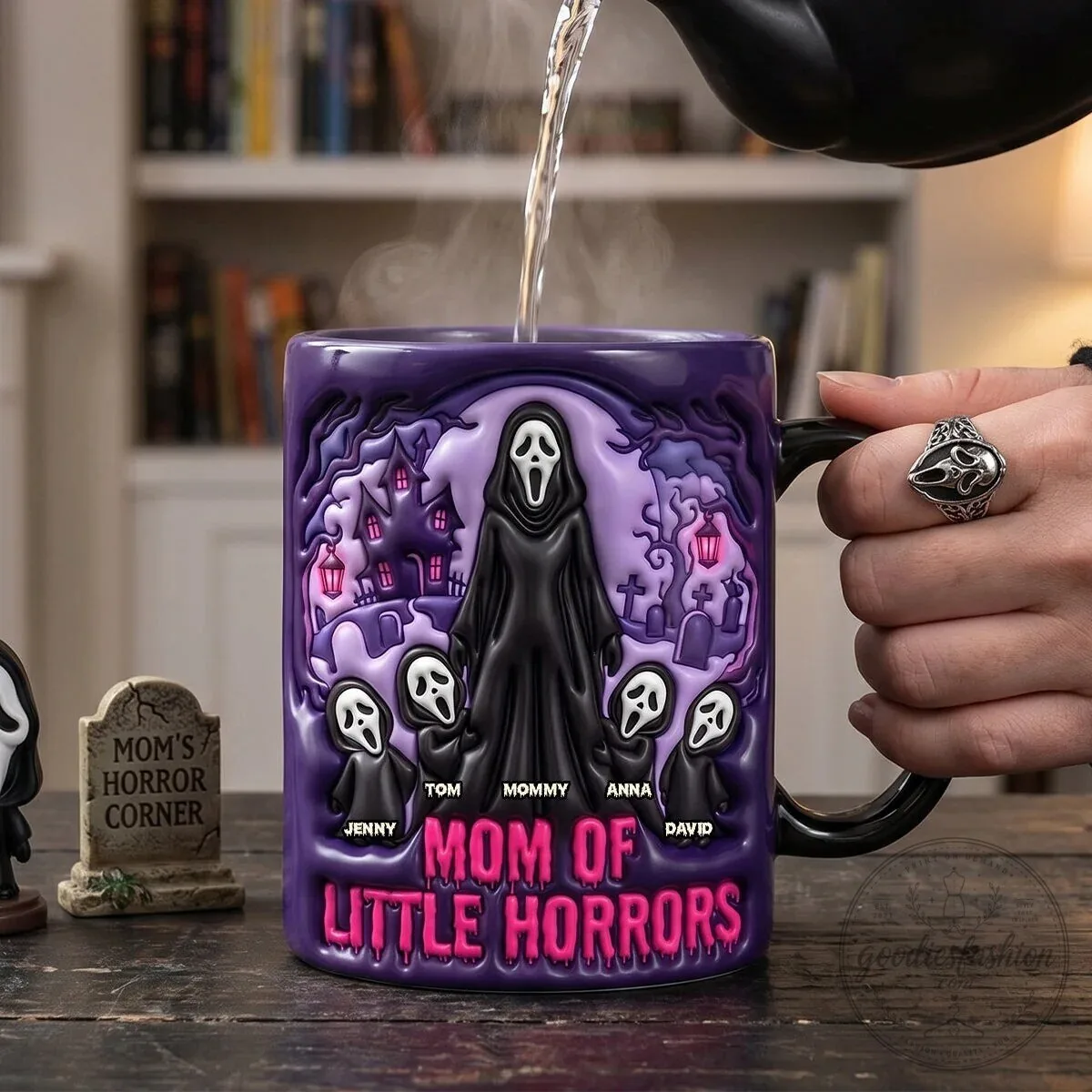 Scream Ghostface Mom of Little Horrors Personalized Coffee Mug