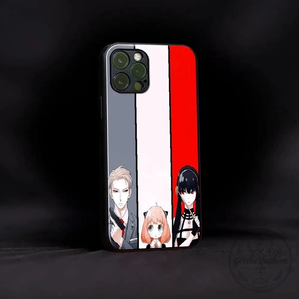 Spy x Family Loid Anya Yor Forger Color Pattern Phone Case