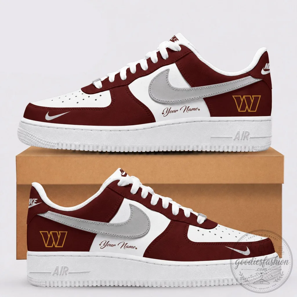 Washington Commanders Personalized Team Logo Fan Air Force 1 Shoes Washington Commanders Personalized Team Logo Fan Air Force 1 Shoes
