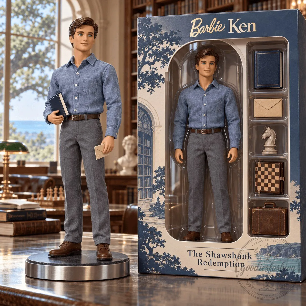 Barbie Ken The Shawshank Redemption Collectible Doll Figure 2 Barbie Ken The Shawshank Redemption Collectible Doll Figure