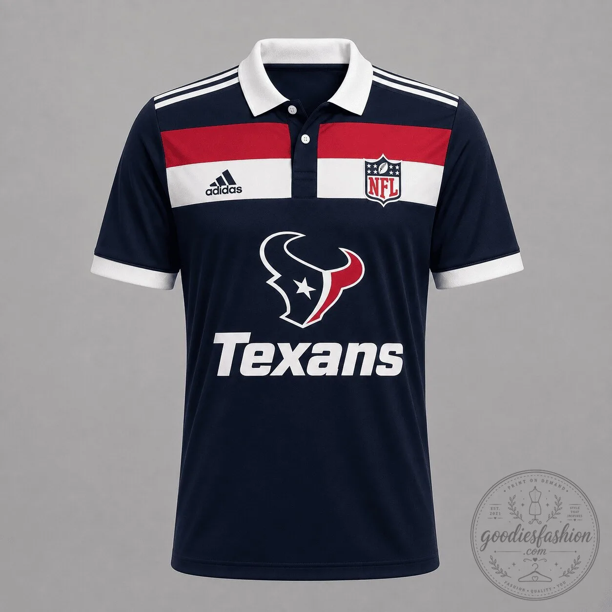 Houston Texans National Football League Men's Blue Polo Shirt 2 Houston Texans National Football League Men's Blue Polo Shirt