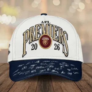 Brisbane Lions AFL Premiers 2026 Commemorative Cap Hat