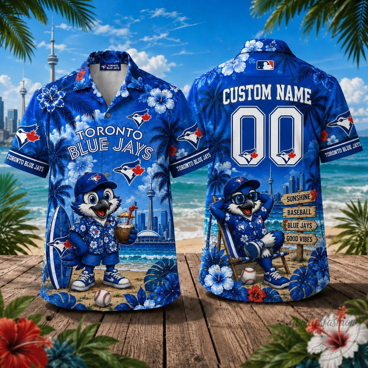 Toronto Blue Jays Hawaiian Shirt, Blue Jays Baseball Fan Apparel