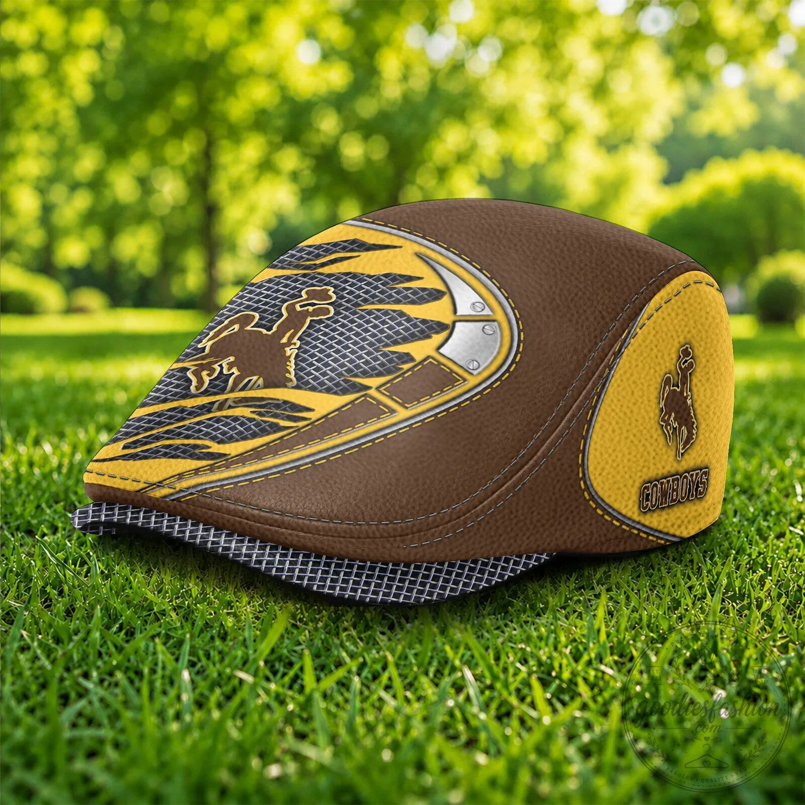 Wyoming Cowboys NCAA Jeff Cap Flat Cap Golf Hat