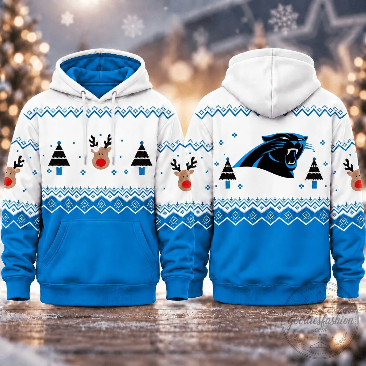 Carolina Panthers National Football League Christmas Ugly Sweater Hoodie