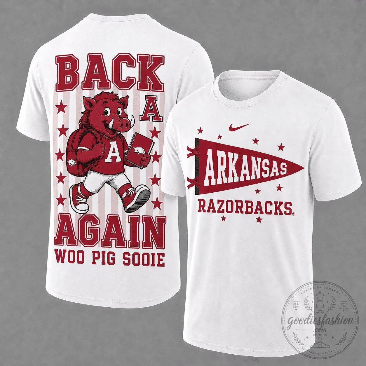 Arkansas Razorbacks Back Again Mascot Fan T-Shirt