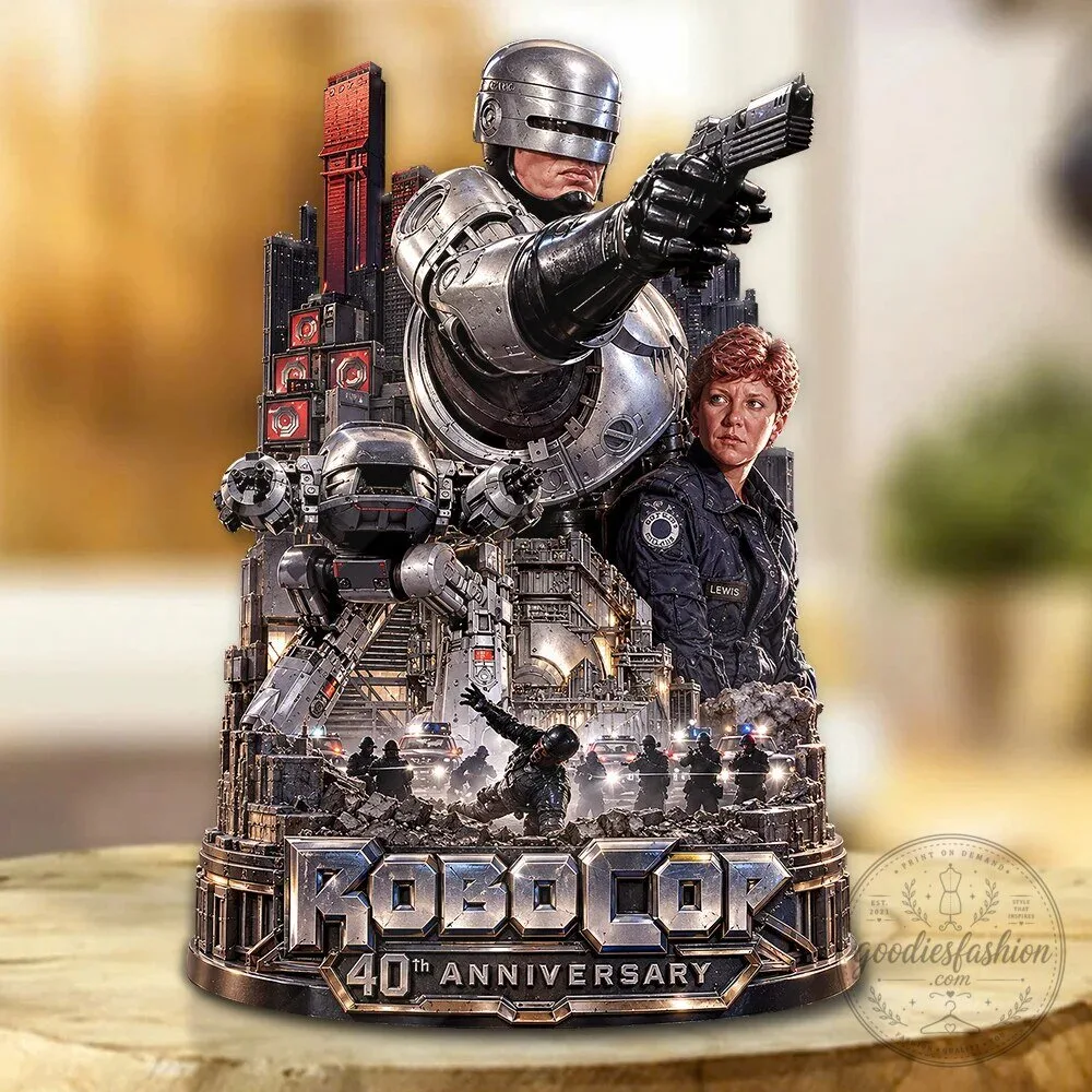 RoboCop 40th Anniversary Movie Poster Acrylic Plaque Display