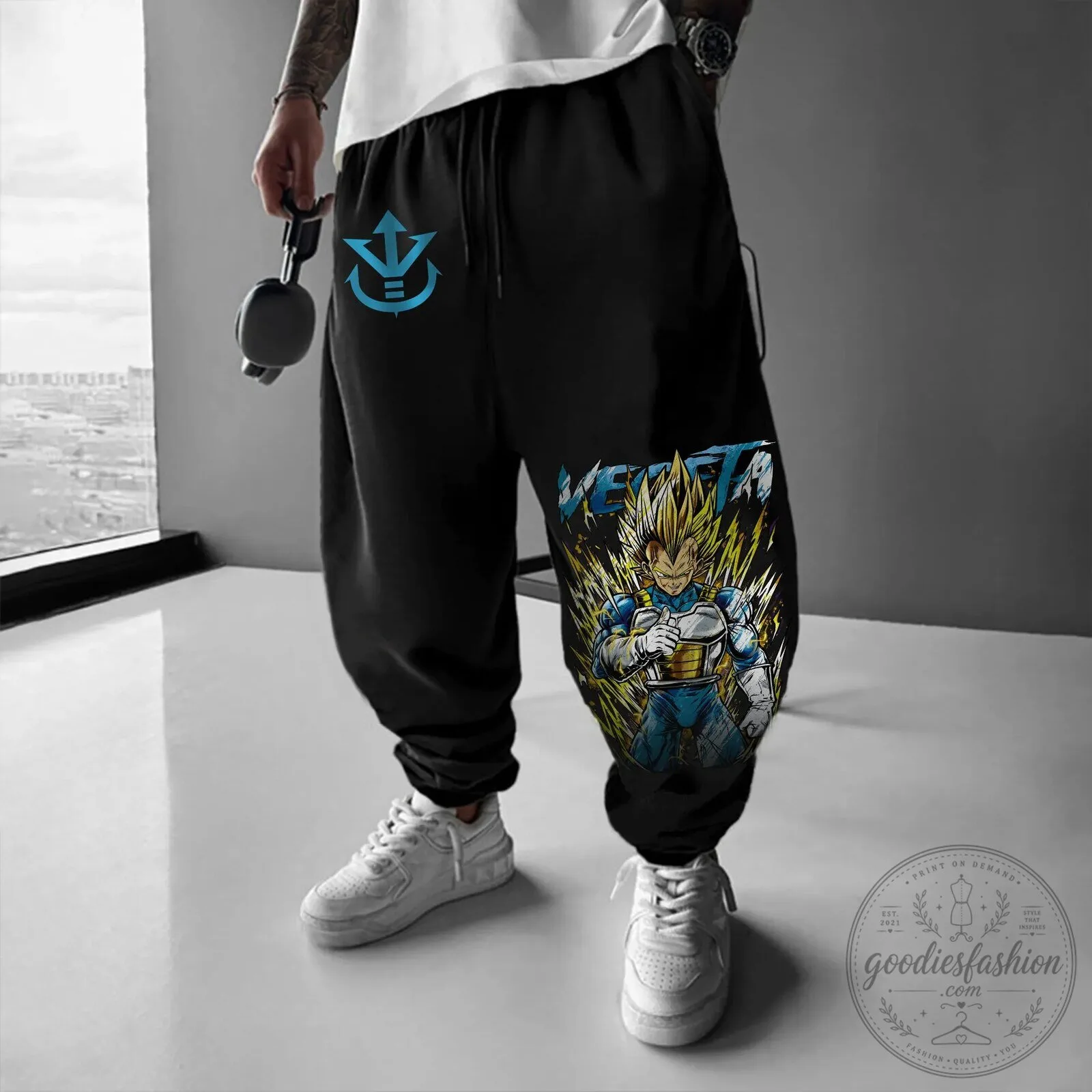 Dragon Ball Z Vegeta Super Saiyan Blue Character Black Unisex Pants