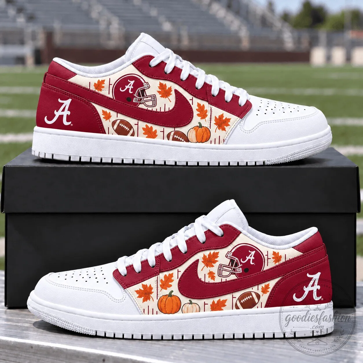 Alabama Crimson Tide Fall Vibe Air Jordan 1 Low Sneakers