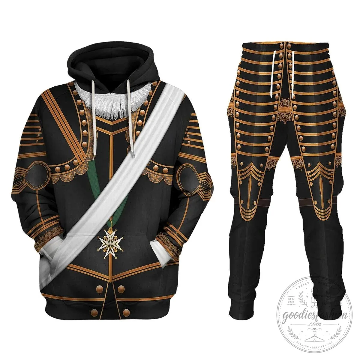 Henry IV of France Armour Costume All Over Print Hoodie