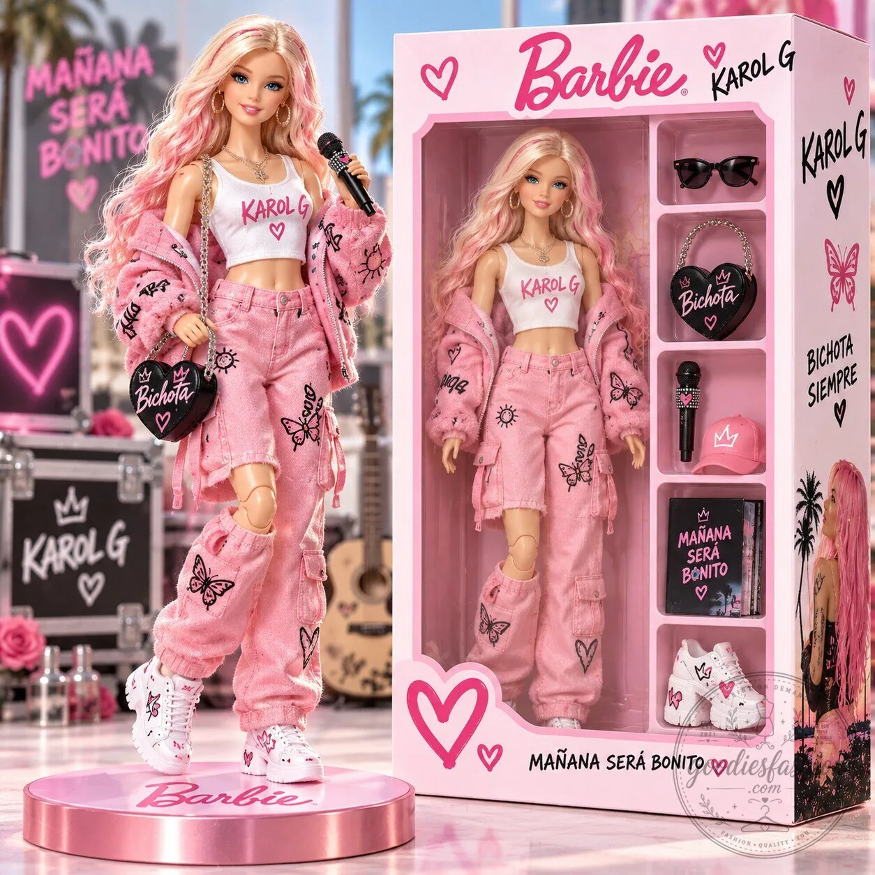 Karol G Mañana Será Bonito Barbie Signature Collectible Doll 1 Karol G Mañana Será Bonito Barbie Signature Collectible Doll