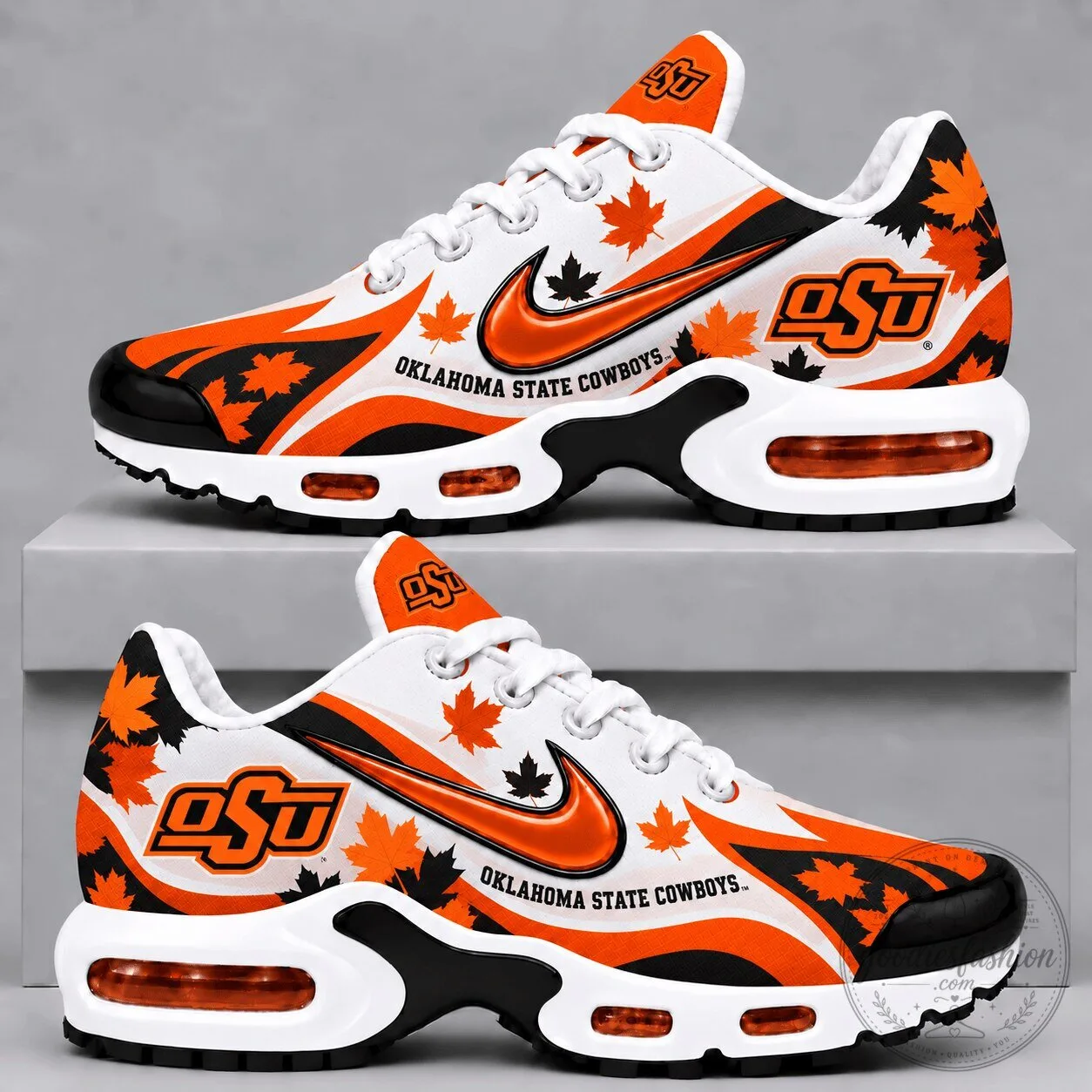 Oklahoma State Cowboys Fall Season Maple Leaf Air Max Shoes