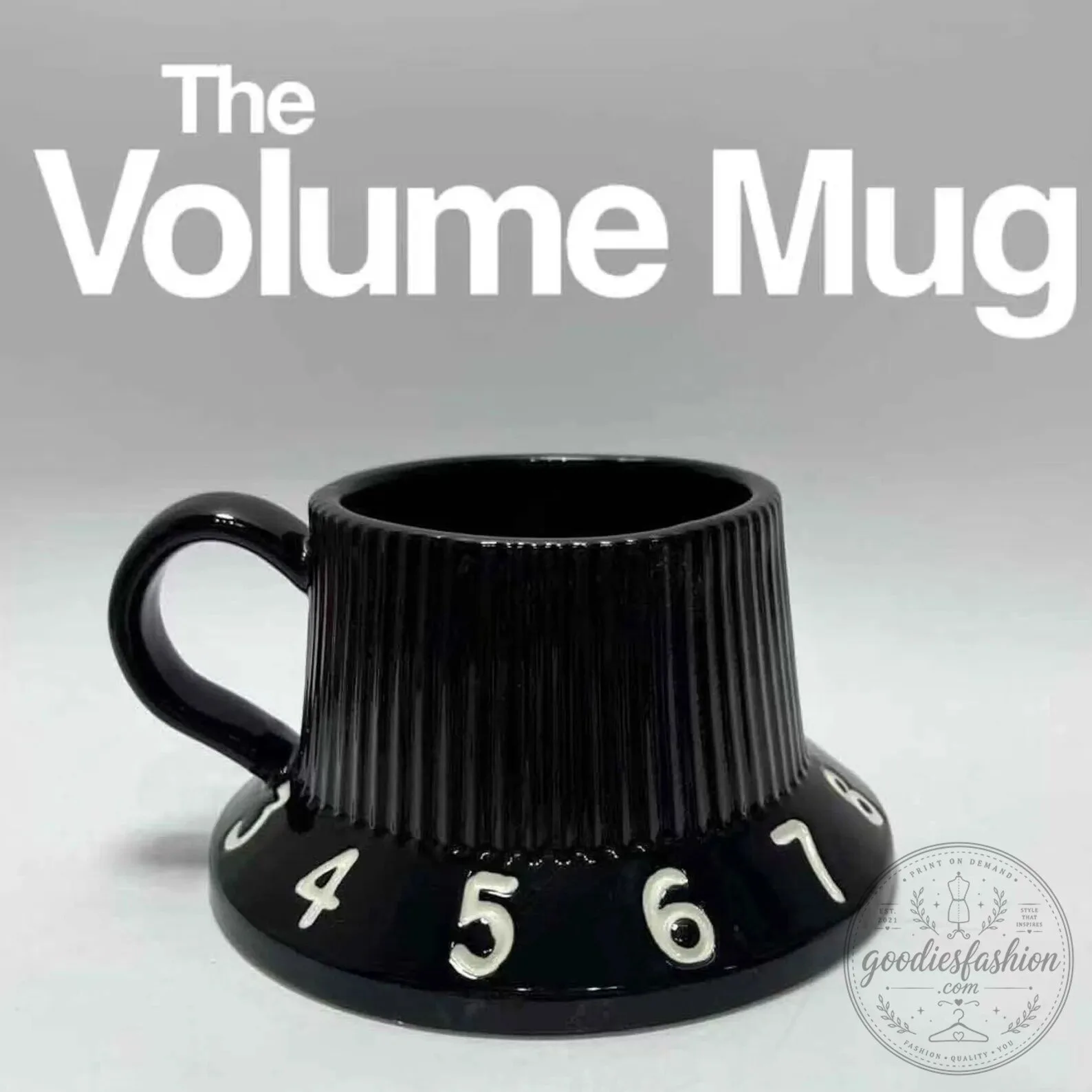 Black Volume Knob Guitar Amplifier Unique Coffee Mug