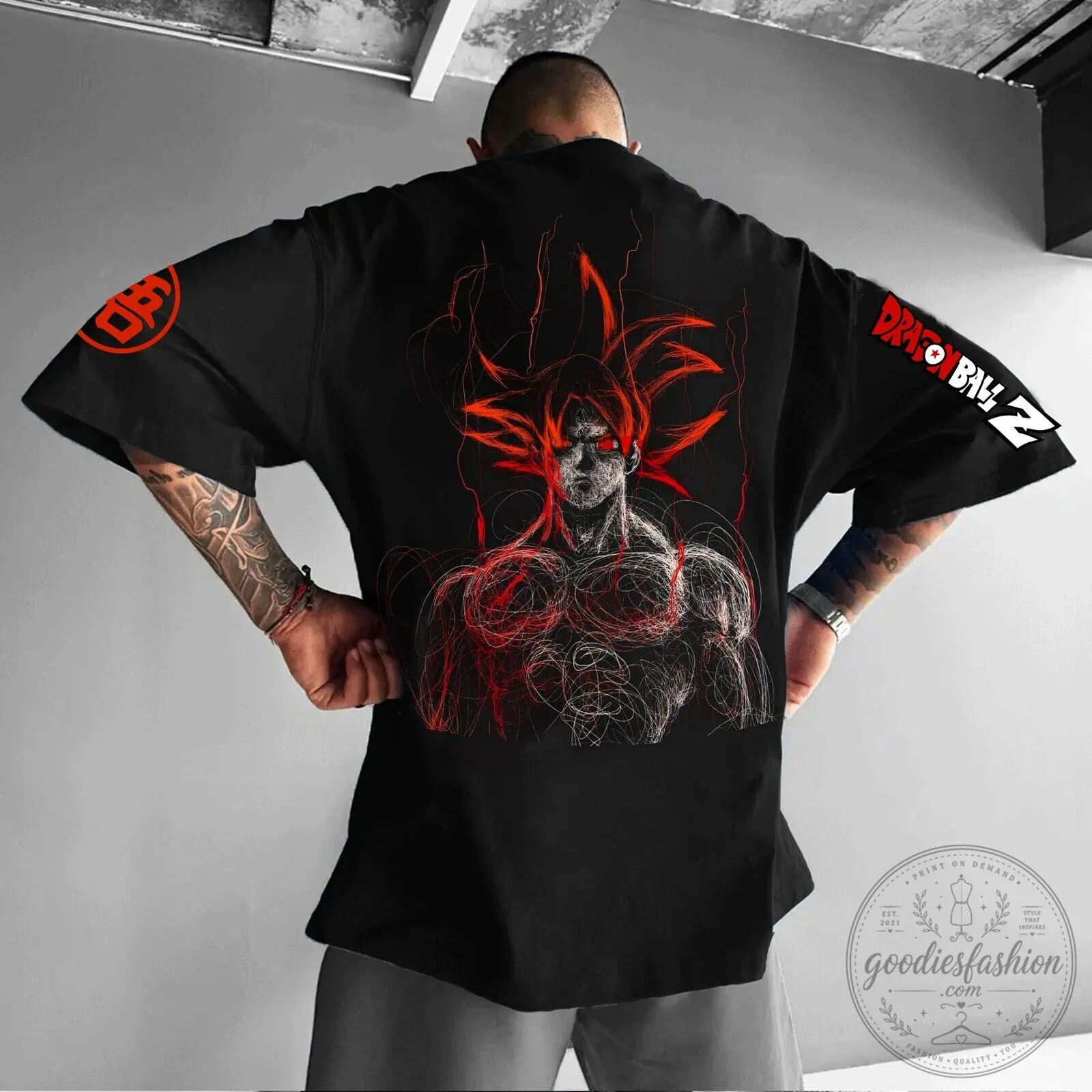 Goku Super Saiyan Graphic Tee - Anime Inspired Design from Dragon Ball Z