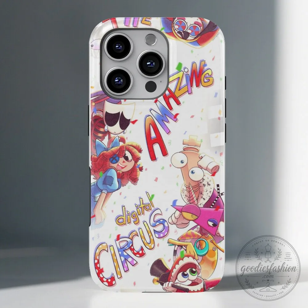 The Amazing Digital Circus Pomni and Jax Characters Tough Phone Case