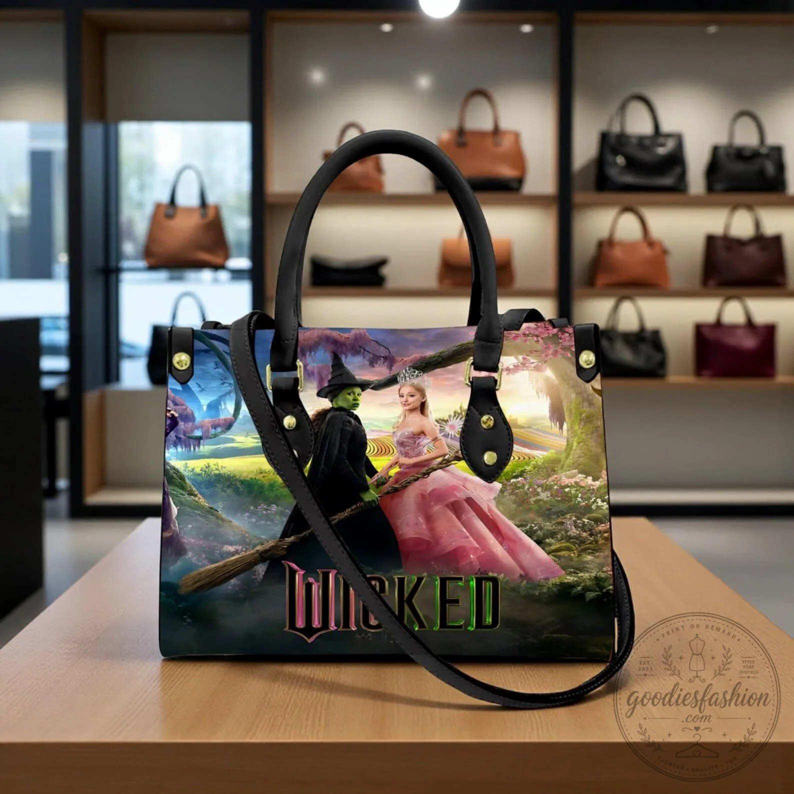 Wicked Musical Elphaba and Glinda Handbag, Broadway Show Shoulder Bag for Women