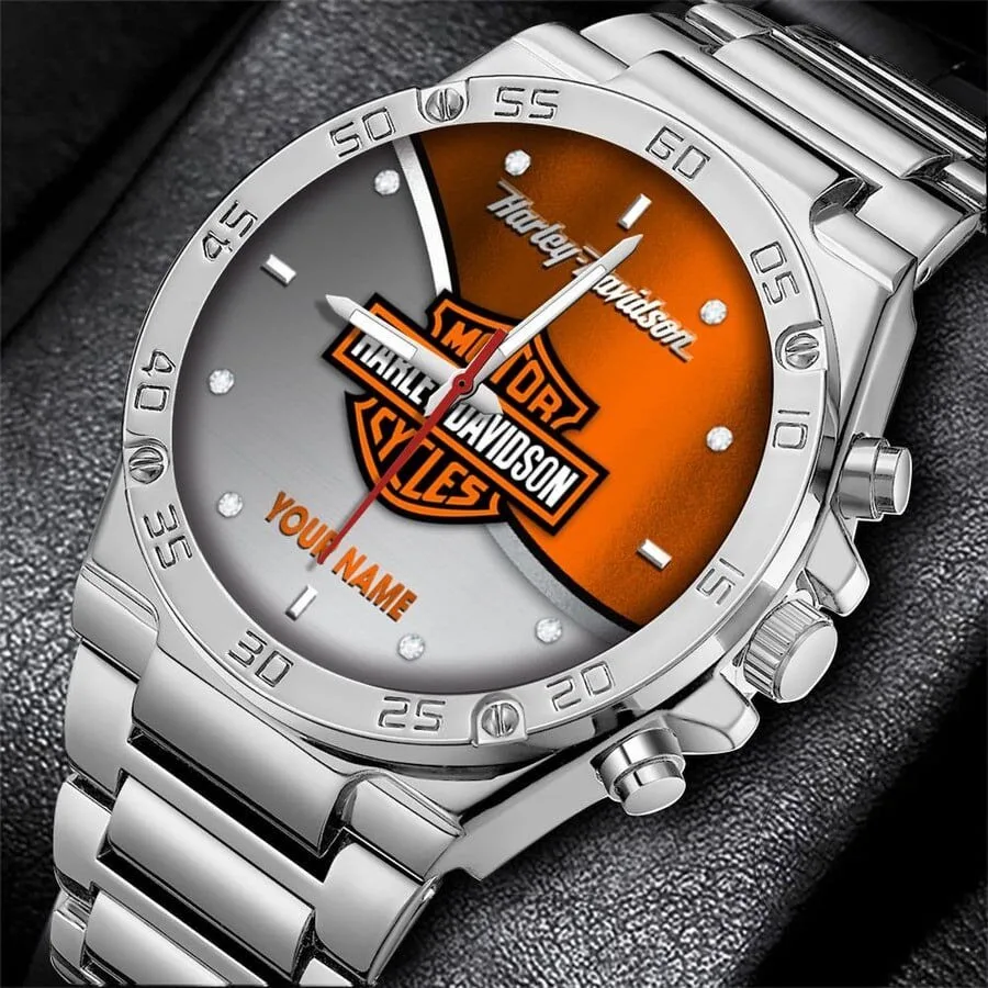 Harley-Davidson Custom Name Steel Fashion Watch for Men