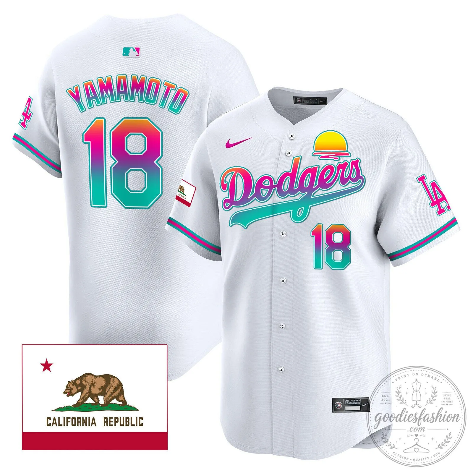 Los Angeles Dodgers Shohei Ohtani City Connect White Baseball Jersey 50 Los Angeles Dodgers Shohei Ohtani City Connect White Baseball Jersey