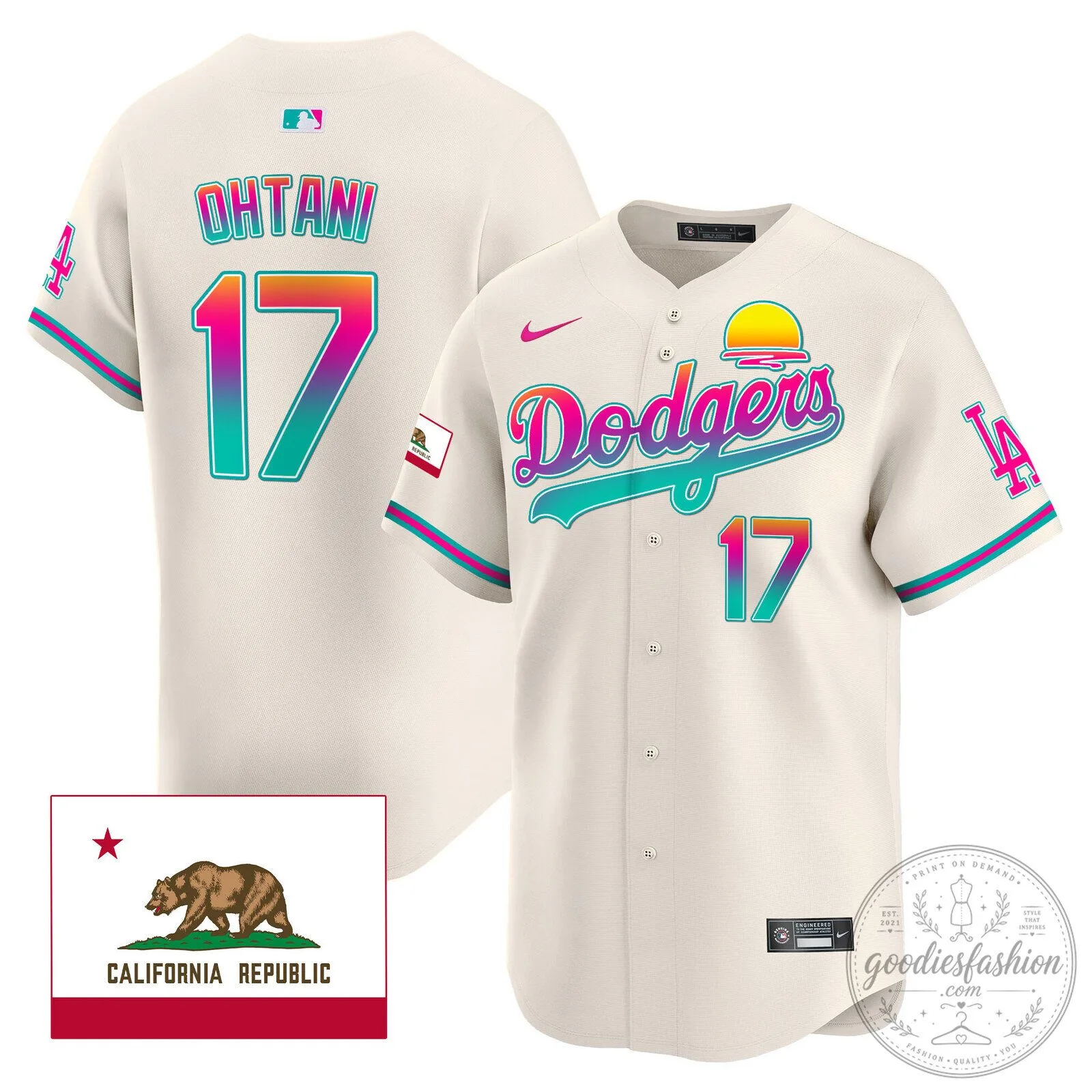 Los Angeles Dodgers Shohei Ohtani City Connect White Baseball Jersey 68 Los Angeles Dodgers Shohei Ohtani City Connect White Baseball Jersey