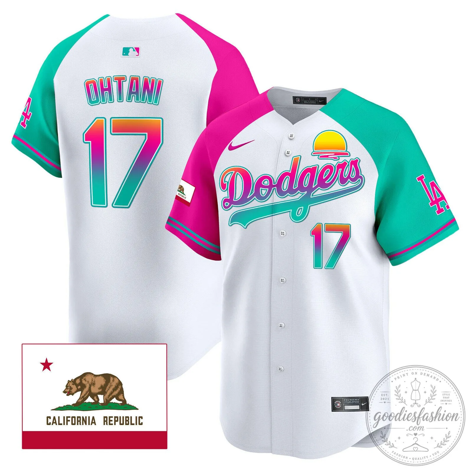 Los Angeles Dodgers Shohei Ohtani City Connect White Baseball Jersey 76 Los Angeles Dodgers Shohei Ohtani City Connect White Baseball Jersey