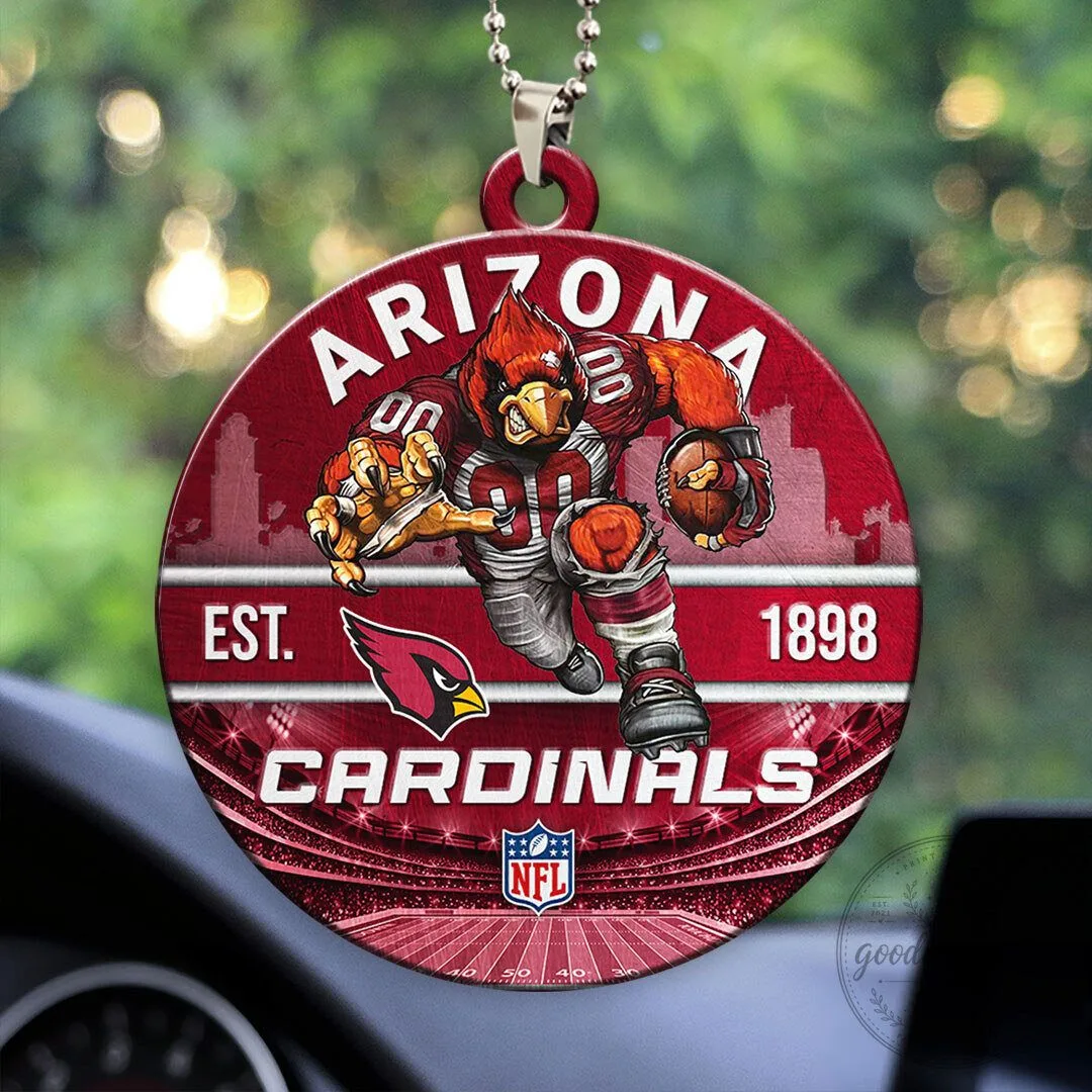 Arizona Cardinals Football Team Mascot Acrylic Car Ornament