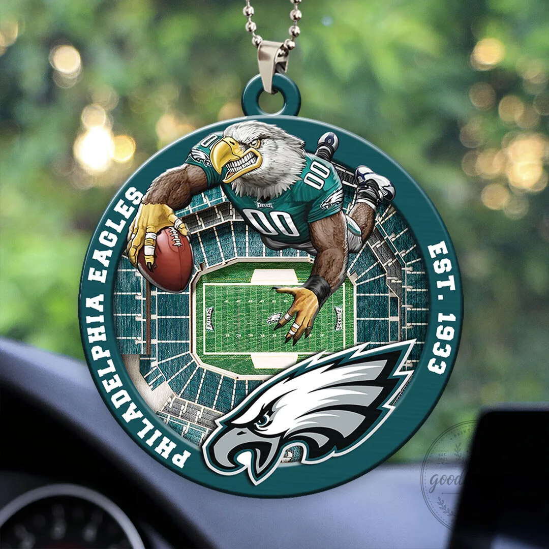 Philadelphia Eagles Football Team Car Hanging Ornament
