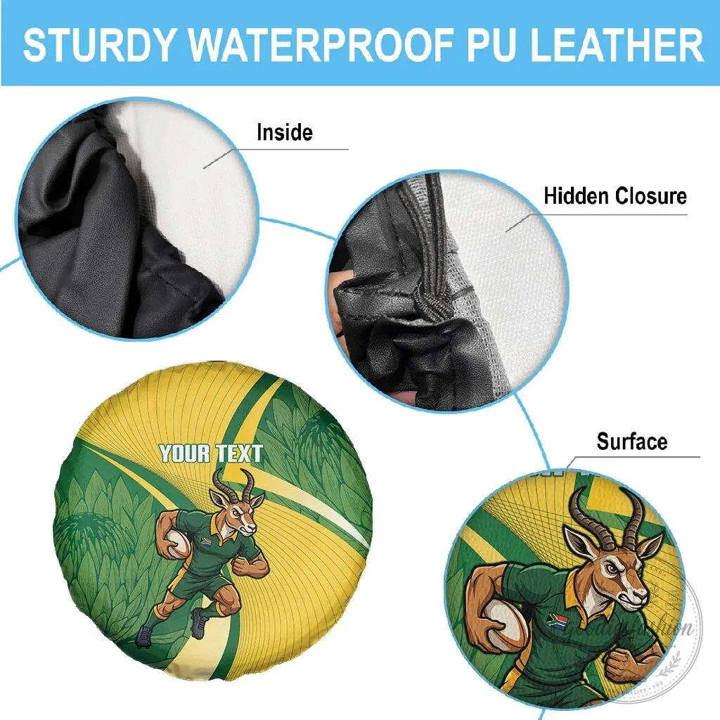 South Africa Rugby Springboks Mascot Custom Spare Tire Cover 9 South Africa Rugby Springboks Mascot Custom Spare Tire Cover