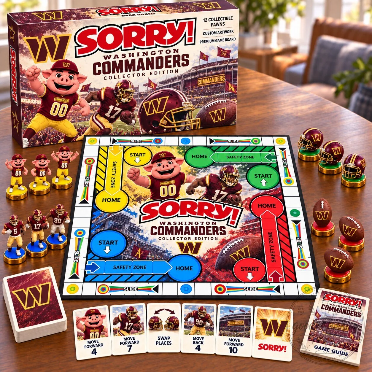 Washington Commanders Sorry Collector Edition Premium Game Board