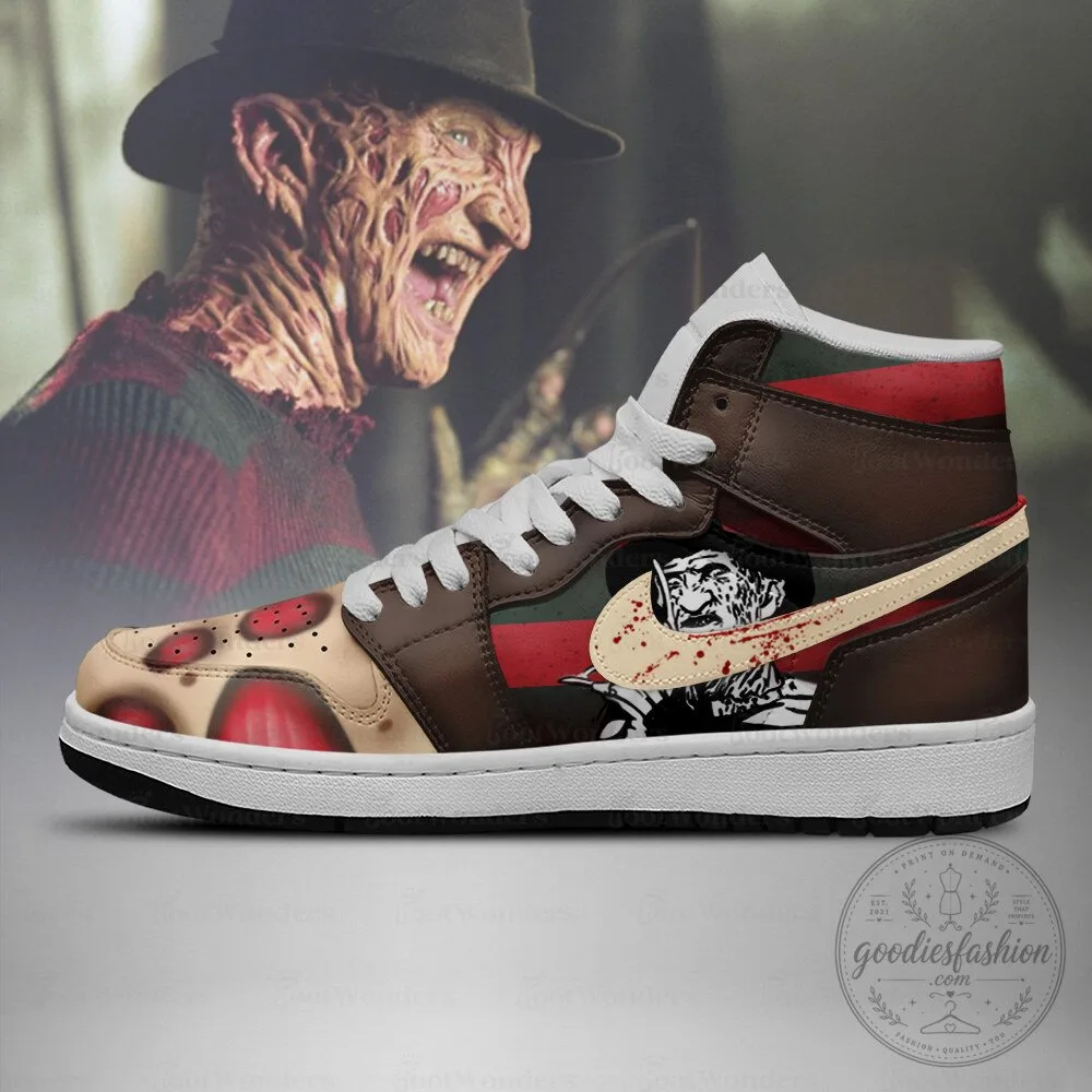 Freddy Krueger A Nightmare on Elm Street Horror Movie High-Top Shoes 8 Freddy Krueger A Nightmare on Elm Street Horror Movie High-Top Shoes