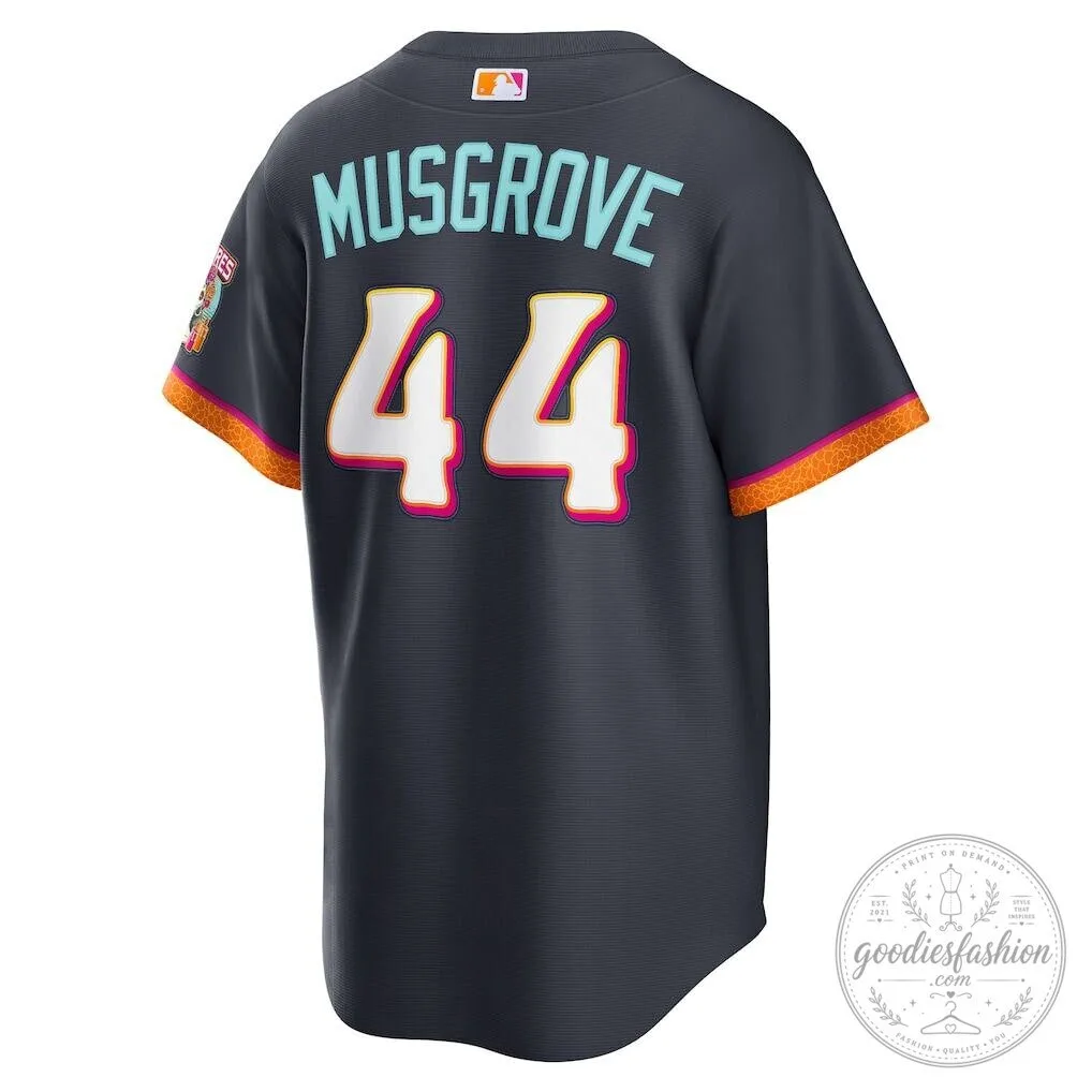 San Diego Padres Joe Musgrove City Connect Baseball Jersey Number 44 9 San Diego Padres Joe Musgrove City Connect Baseball Jersey Number 44