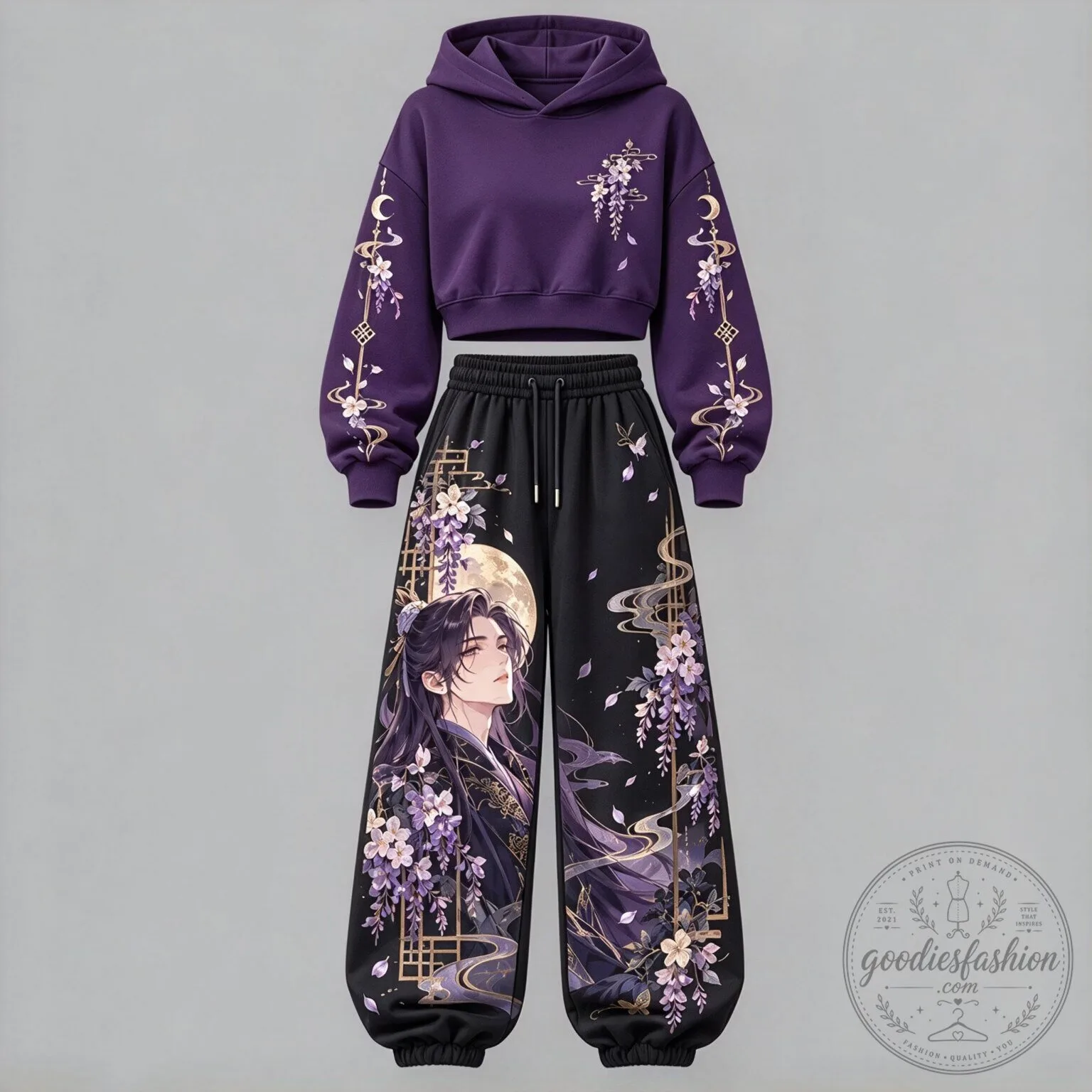 The Apothecary Diaries Maomao Anime Purple Cropped Hoodie