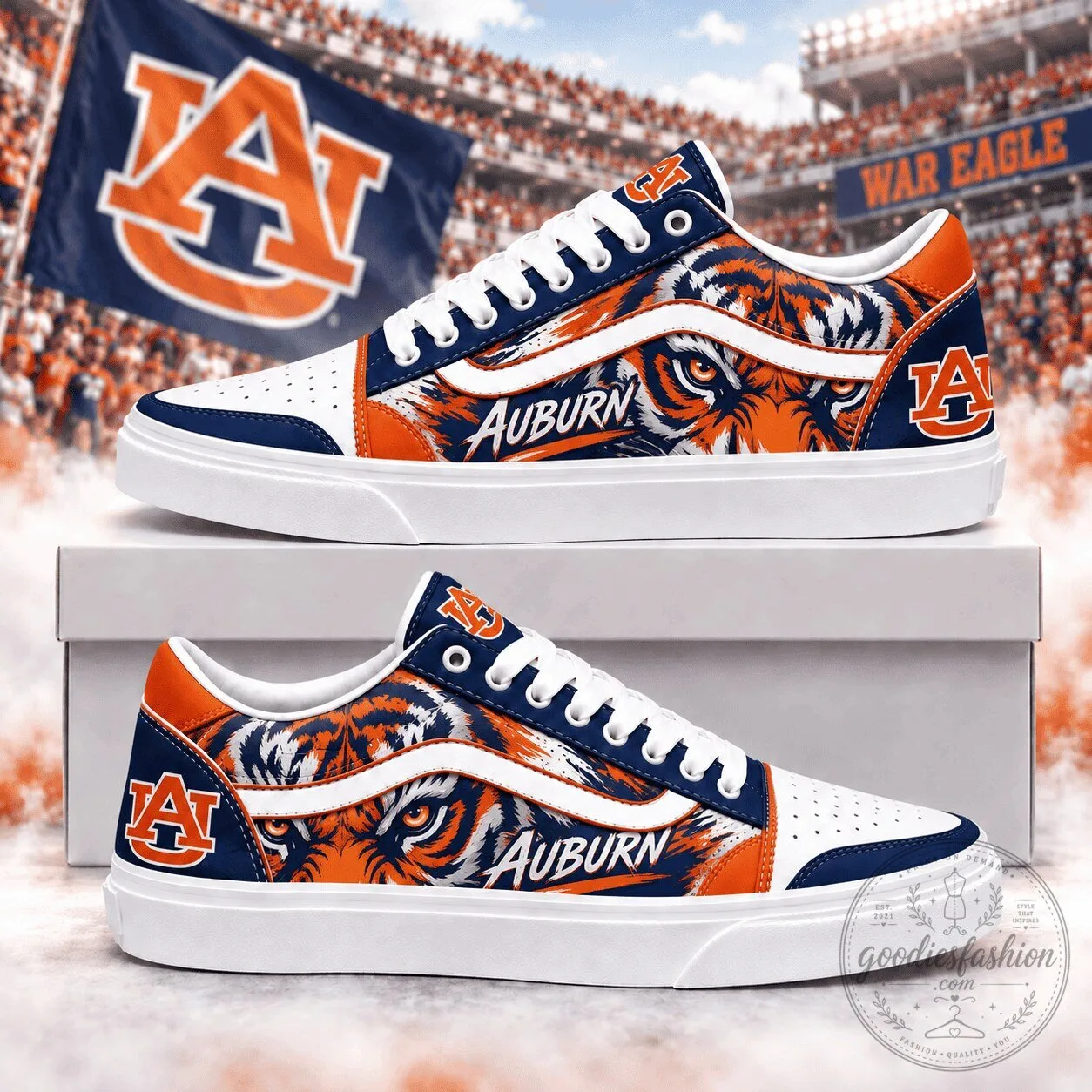 Auburn Tigers NCAA Team Spirit Custom Printed Athletic Shoes