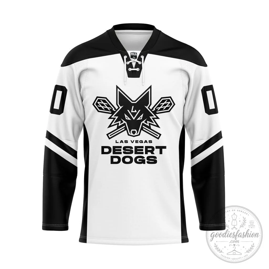 Las Vegas Desert Dogs National Lacrosse League White Hockey Jersey