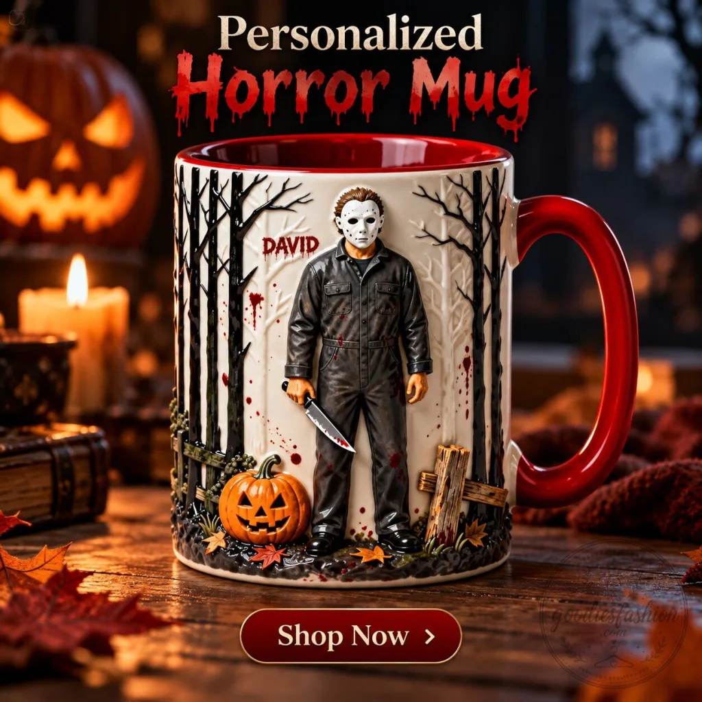 Michael Myers Halloween Horror Movie Personalized 3D Effect Ceramic Coffee Mug Michael Myers Halloween Horror Movie Personalized 3D Effect Ceramic Coffee Mug