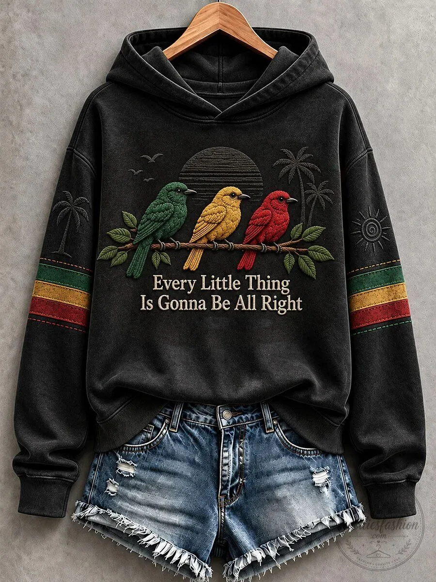 Reggae Birds Hoodie - Every Little Thing Will Be Alright